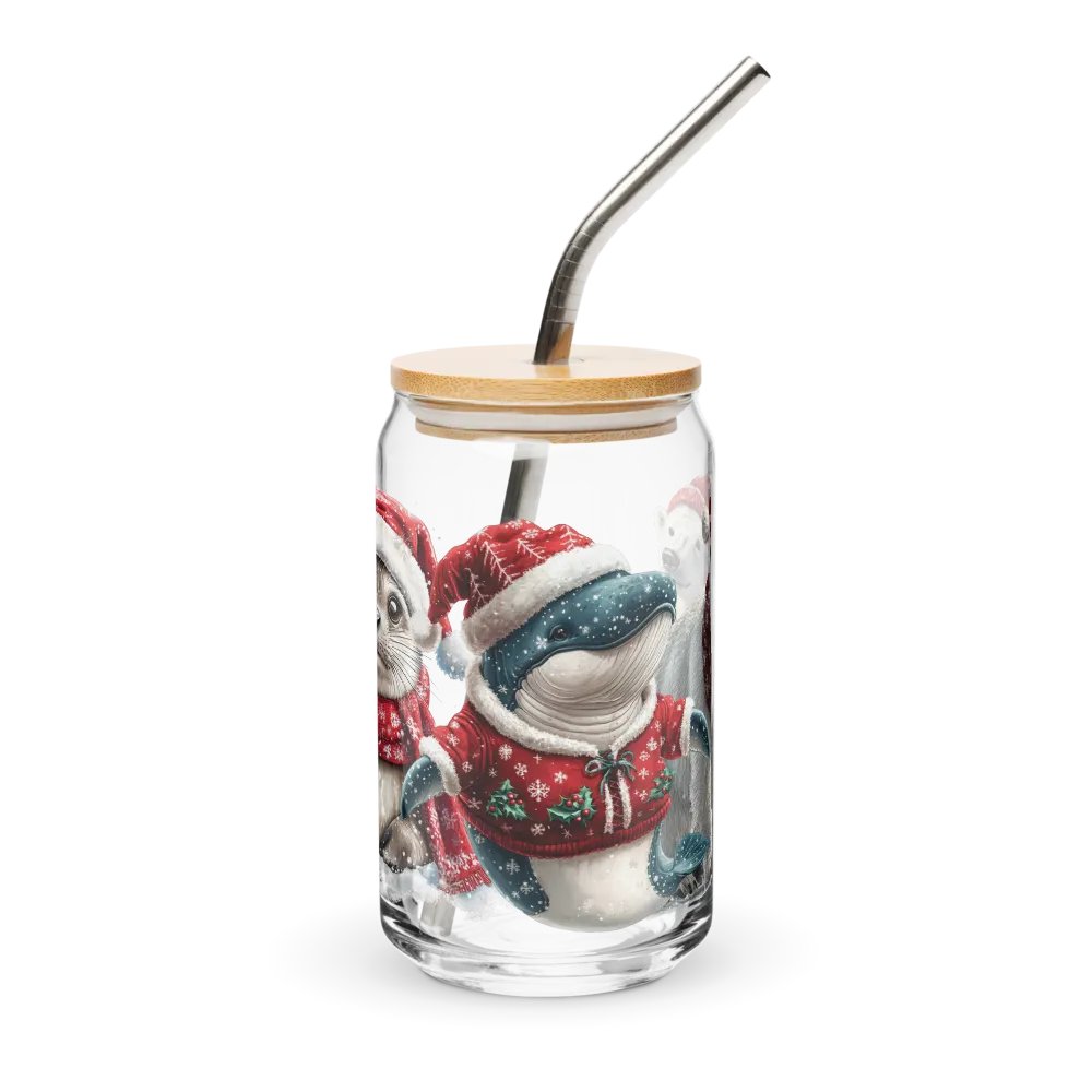 Arctic Holiday Friends Can-Shaped Glass Set product image (1)
