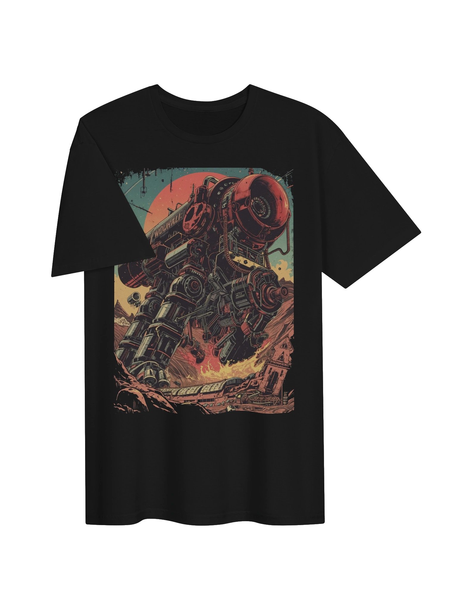 Retro Mech Desert Clash T-Shirt product image (6)