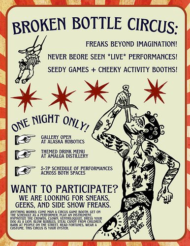 JULY 3rd, 5-7p!

Yes ventriloquize IS a word, I looked it up

We already have a pretty killer line up of volunteers and perfo...