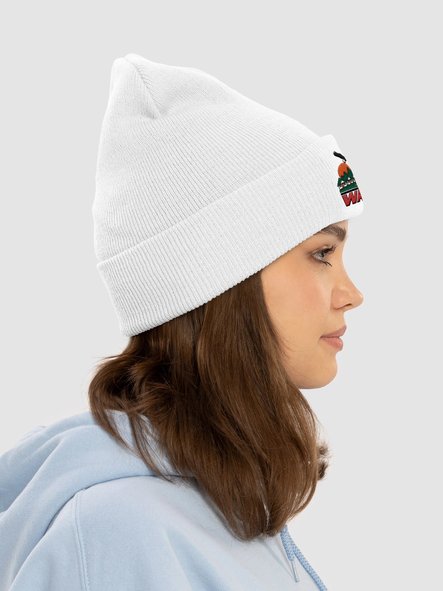 Warrior Long Beanie (White) product image (6)