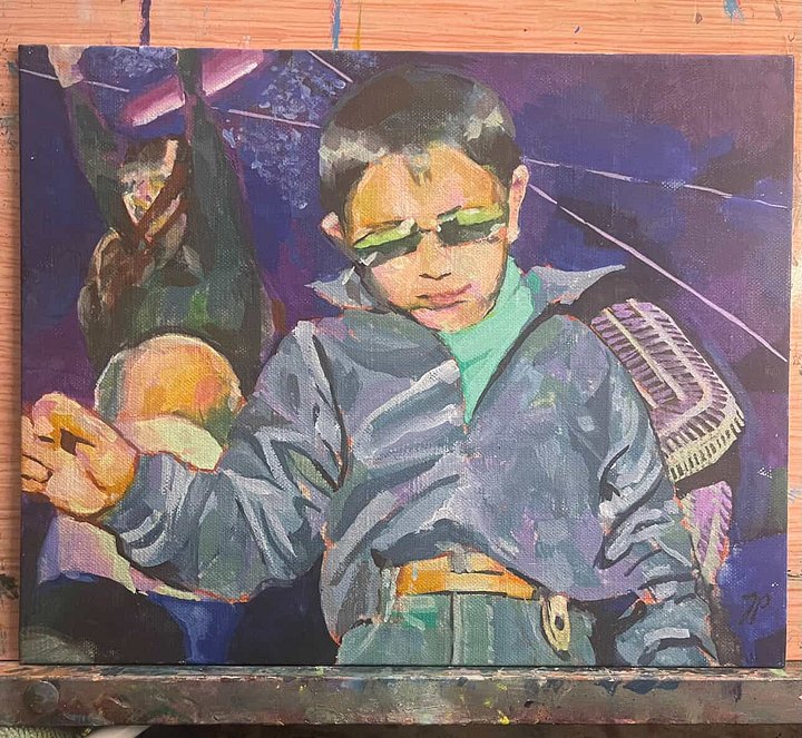 Rave Kid - Original Gouache Painting product image (1)