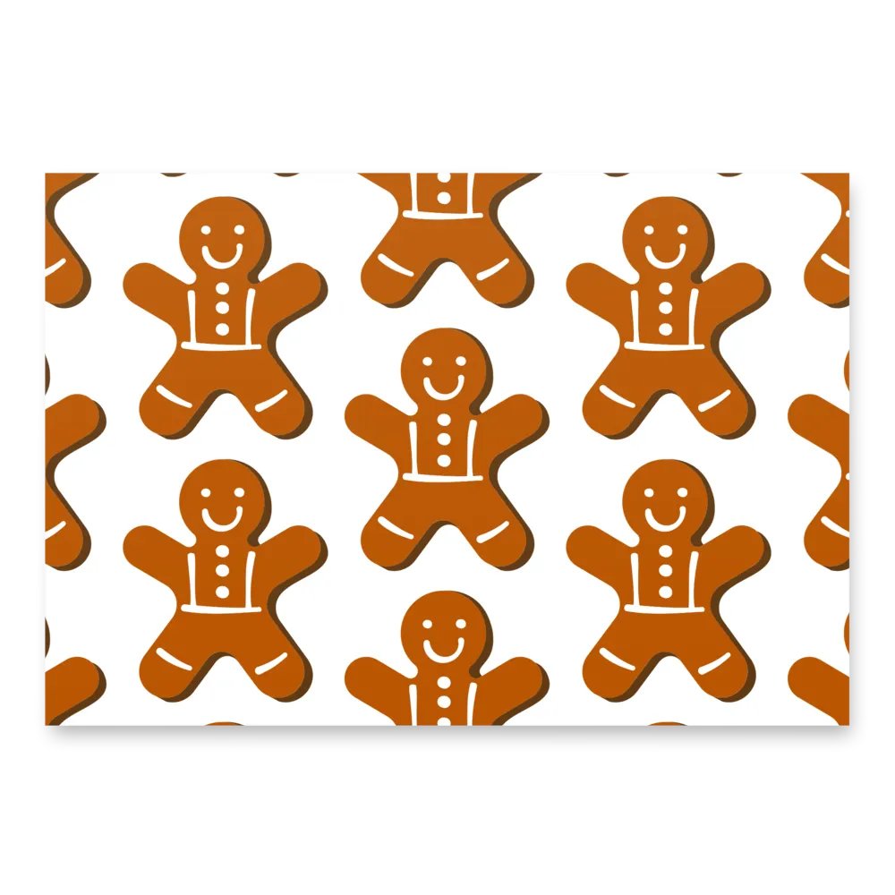 Gingerbread Cookie Wrapping Paper product image (1)