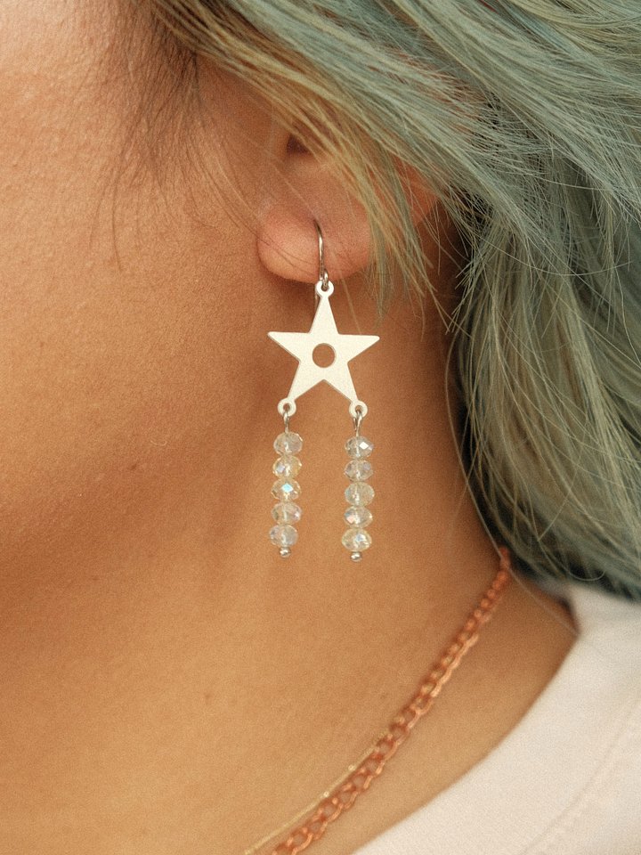 Crystal Star Earrings product image (1)