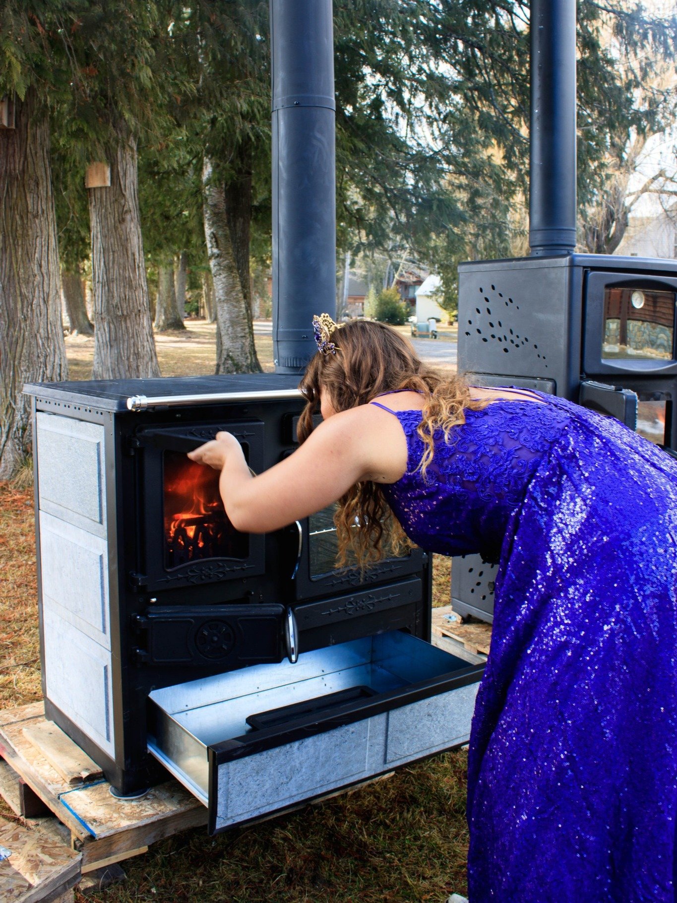 Guliver Wood Burning Cook Stove by Guca Soapstone Right Hand Flue product image (3)