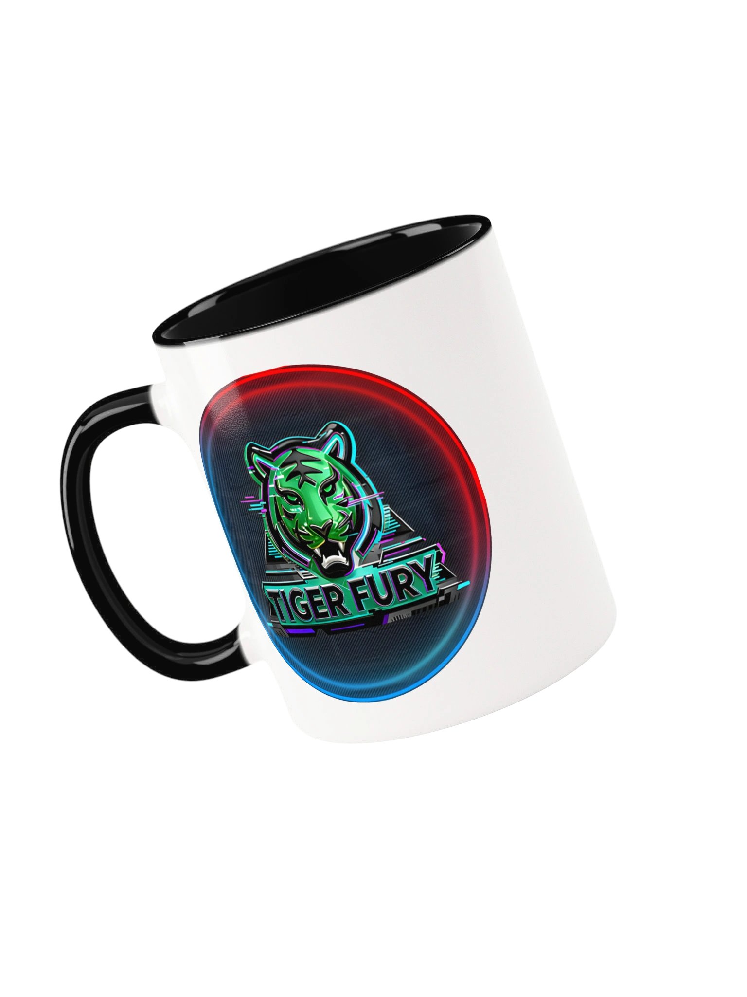 Tiger Fury Neon Logo Mug product image (6)