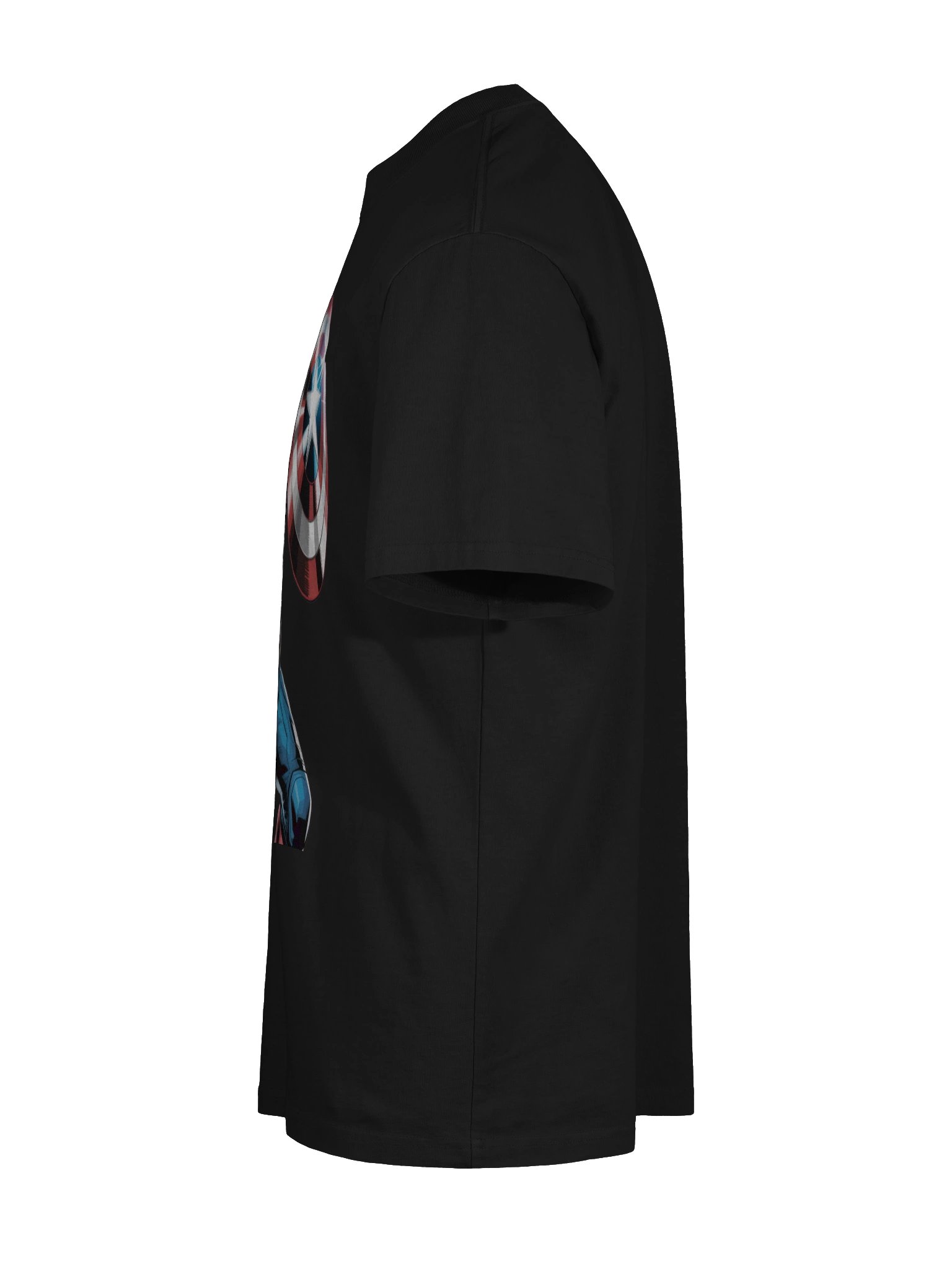 Sentinel's Lunge: Captain America Veiled Onslaught Oversized Faded T-Shirt product image (10)