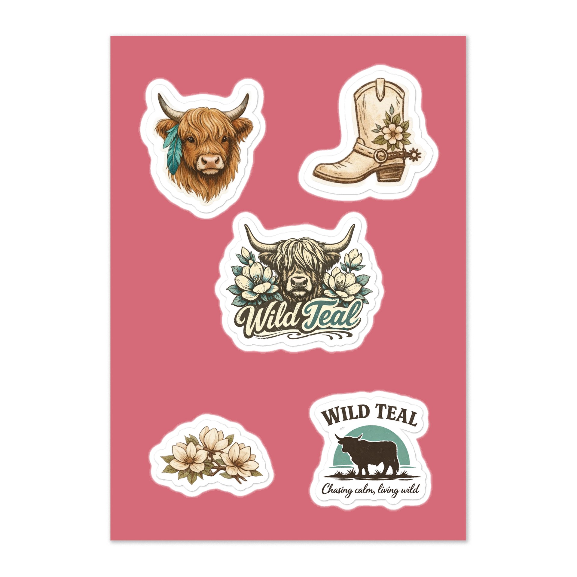 Wild Teal - Sticker Collection product image (1)
