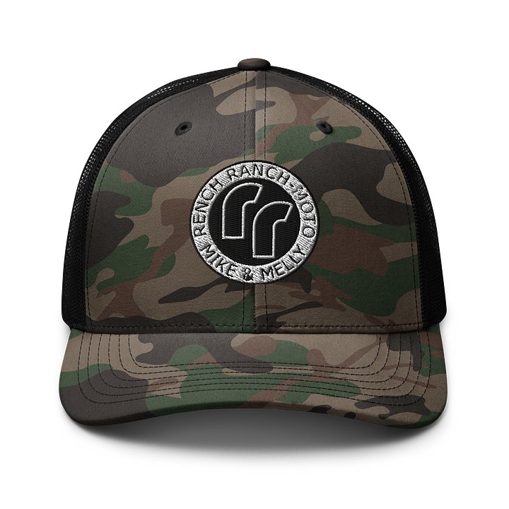 Rench Ranch Moto Camo Trucker Hat product image (1)