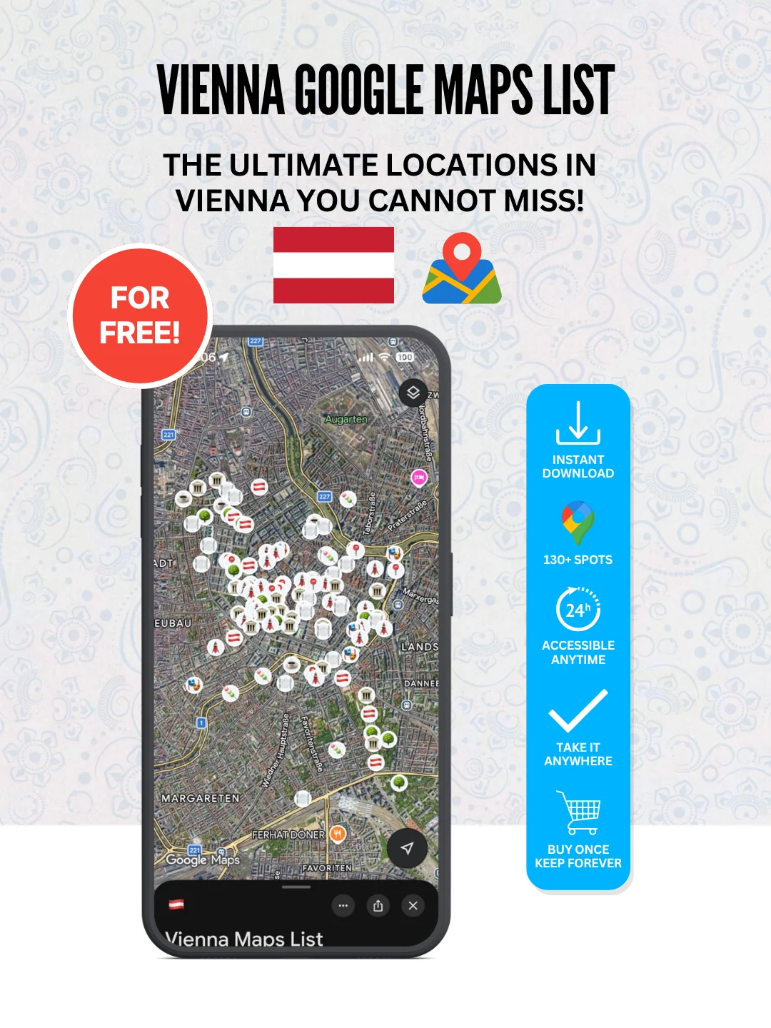Vienna Cheat Sheet + FREE Google Maps List (100+ LOCATIONS) product image (3)