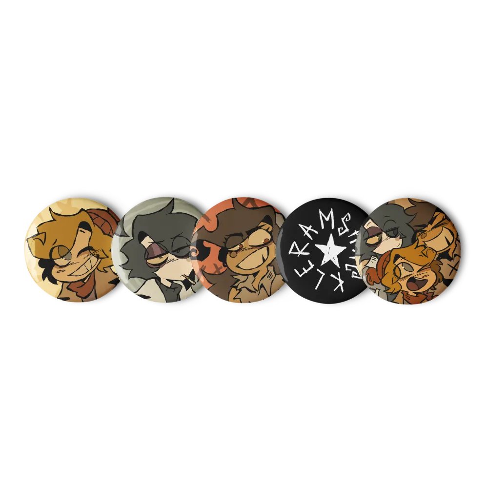 Ramshackle Trio Buttons | Zeddyzi
