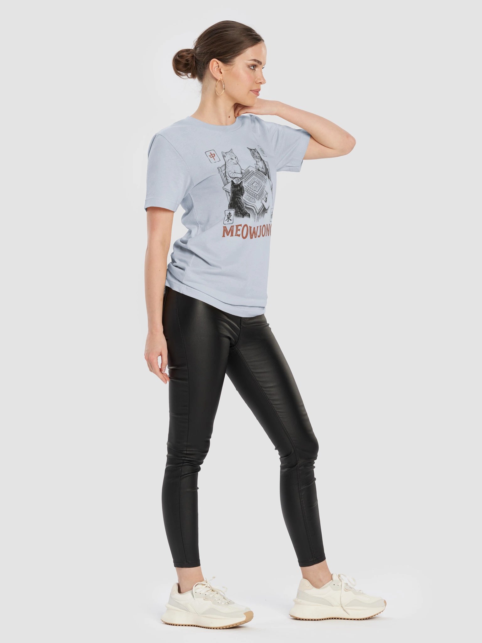 Meowjong Cat Mahjong T-Shirt | Funny Mahjong & Cat Lover Tee product image (10)