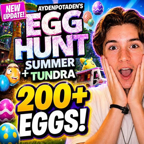 🥚🔥 THE EGG HUNT JUST GOT EVEN BIGGER! 🔥🥚

The newest update is LIVE and there are now 200+ eggs hidden throughout the map!

🌴...