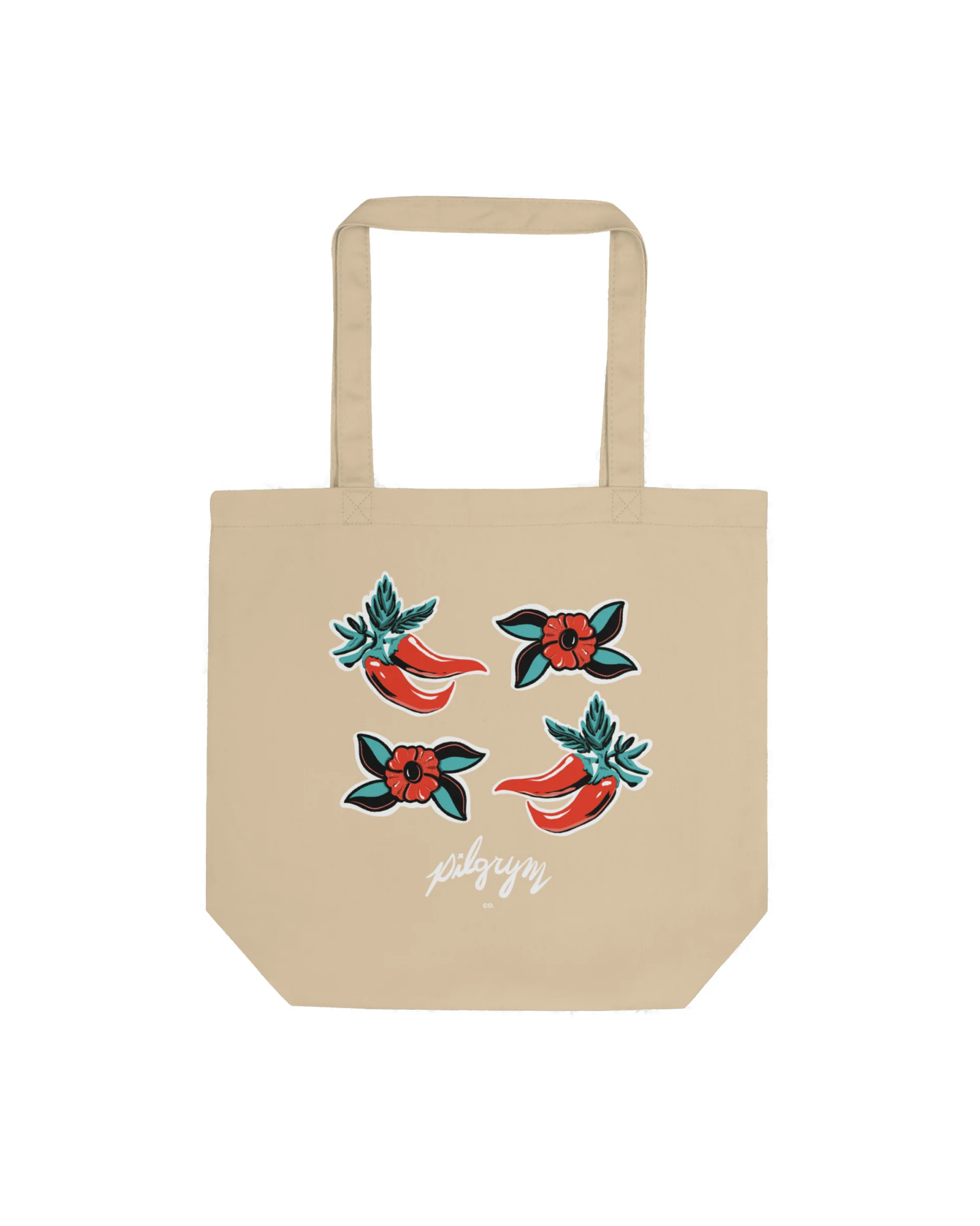 Chile & Flower Eco Tote Bag product image (1)