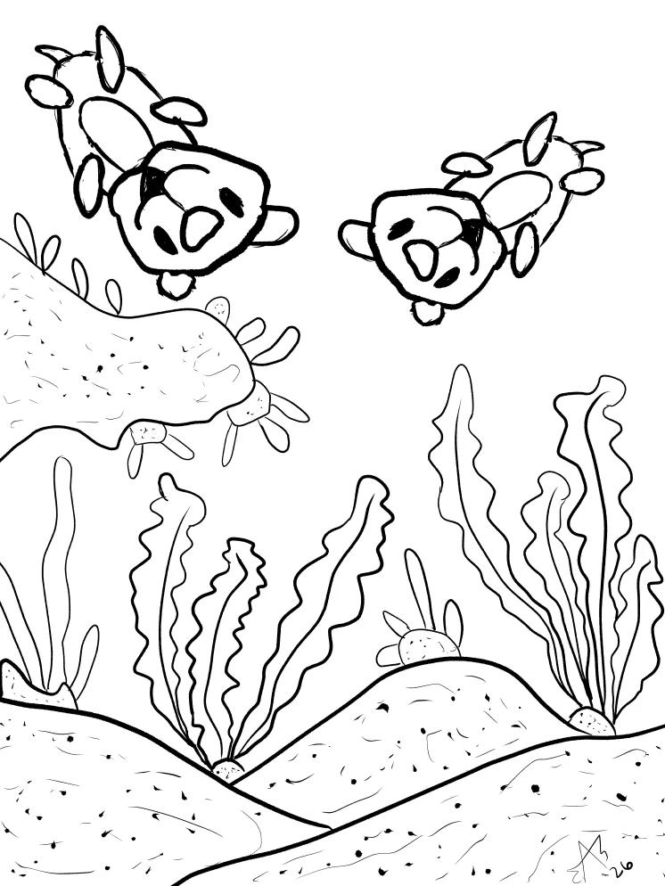 TSStechAngel's World - OtterSmiles Coloring Page product image (1)