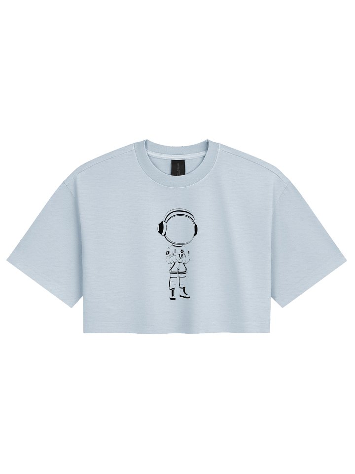 Mars City Astronaut Ladies Cropped Box Tee product image (1)