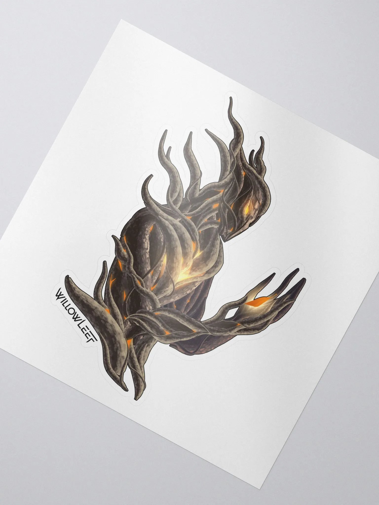 Orange Leef Protector Sticker product image (1)