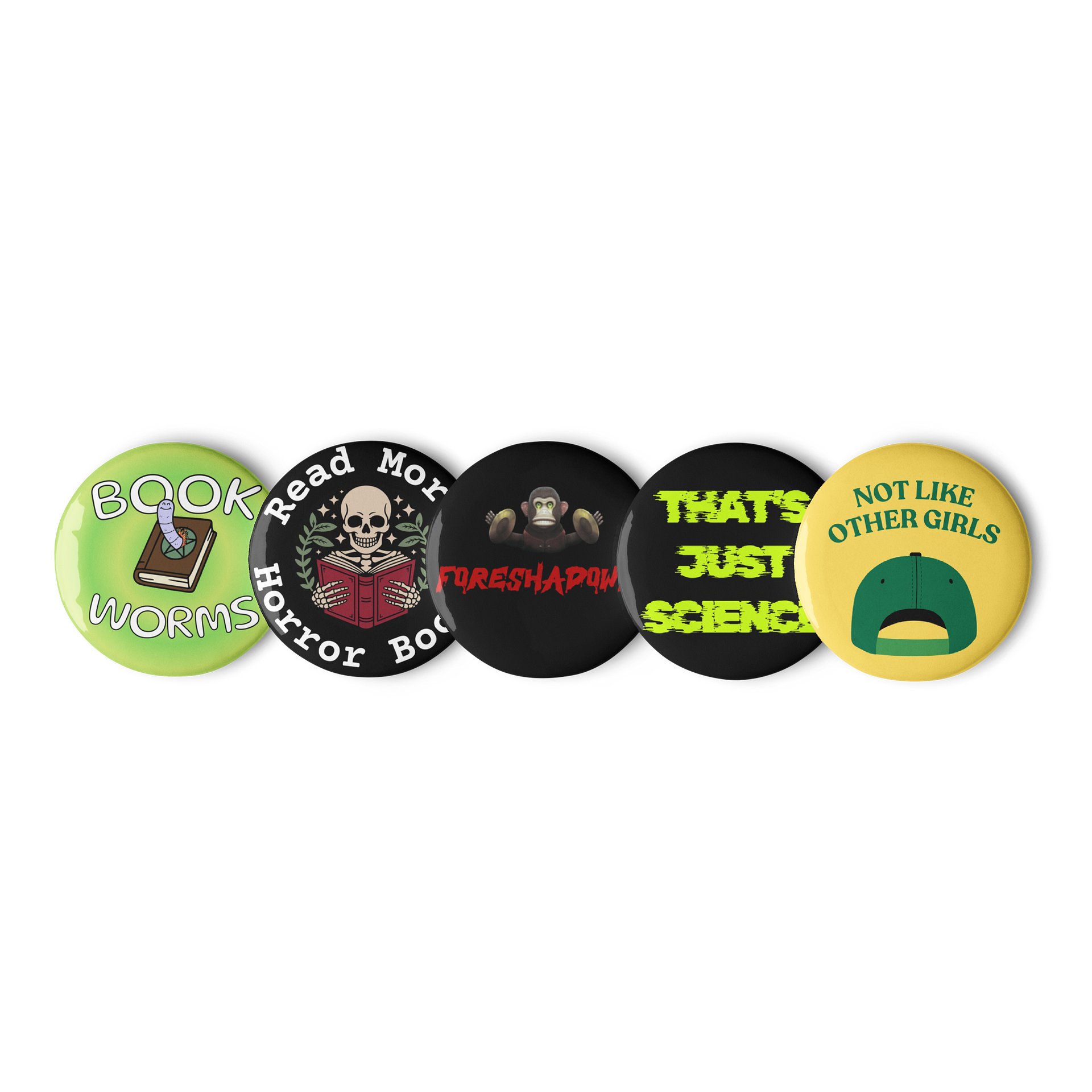 Book Worm Pin Set product image (1)