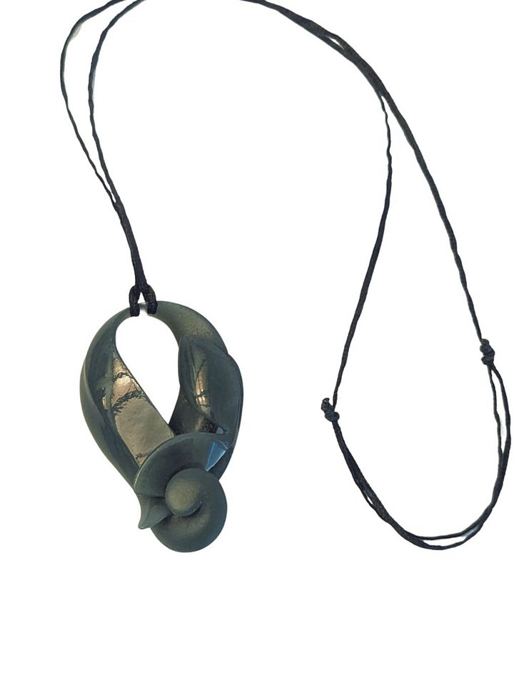 Monica's Stash: Jade Carved Art Necklace Pendant product image (2)