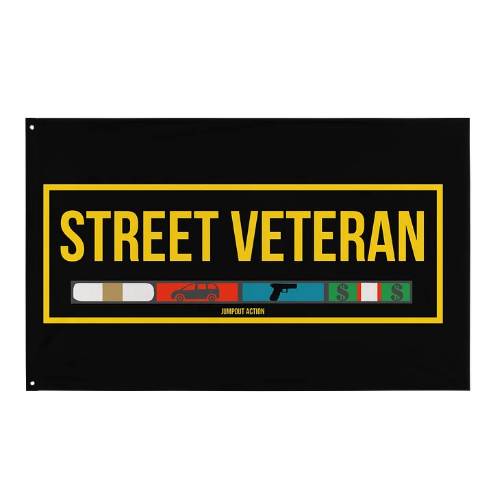 The "Street Veteran" 3x5 Flag product image (1)