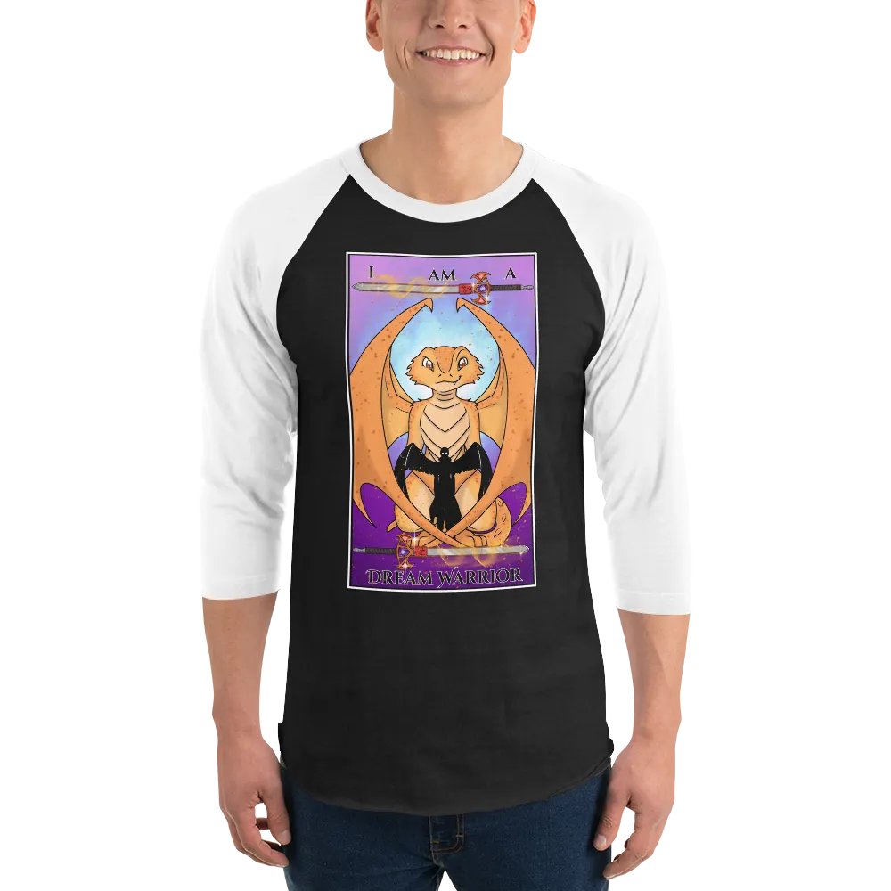 Day of the Dragon "Strength" Tarot Card Baseball Long Sleeve Shirt product image (3)