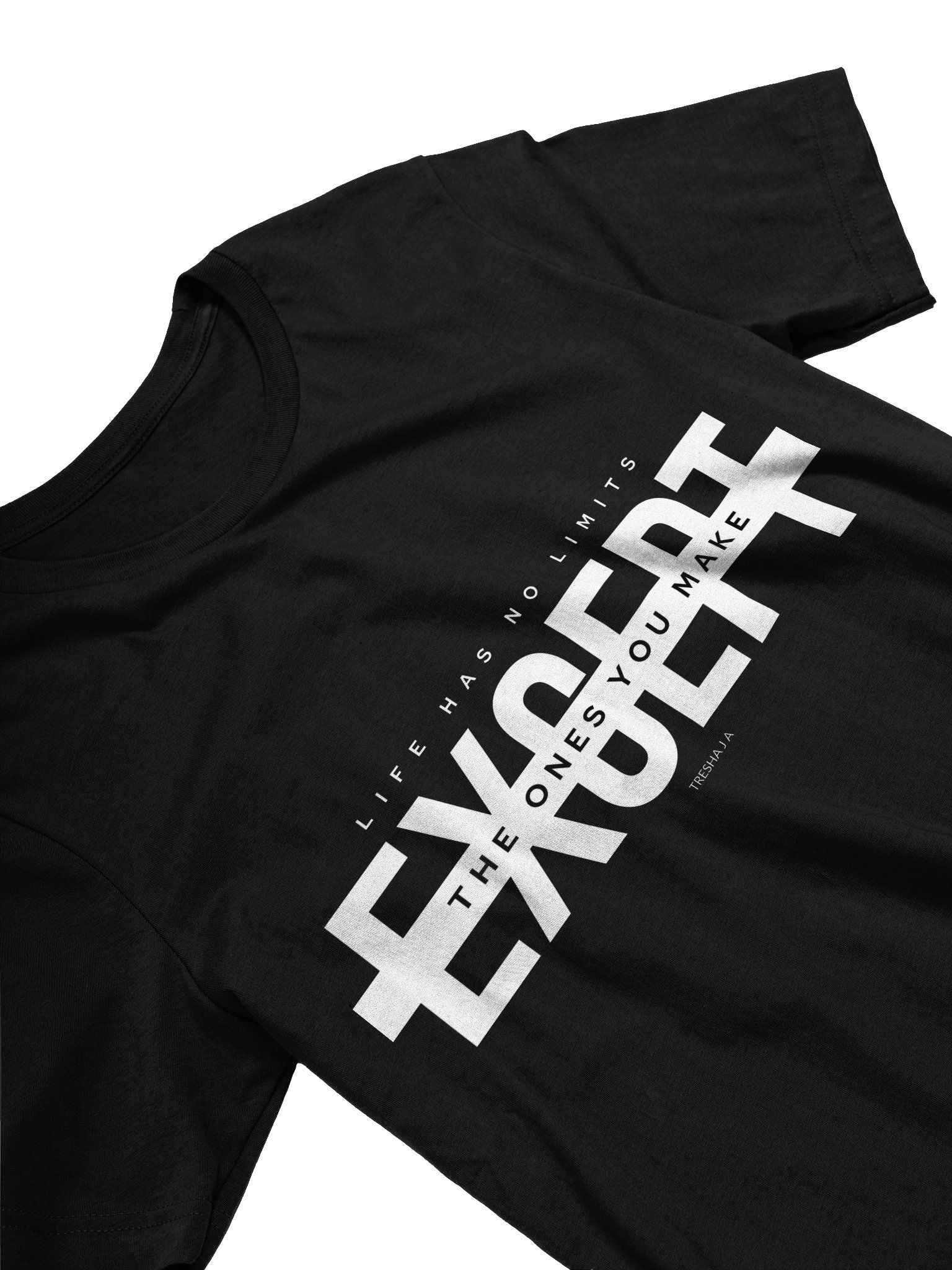 No Limits Black Tee – Break the Box You Built product image (3)