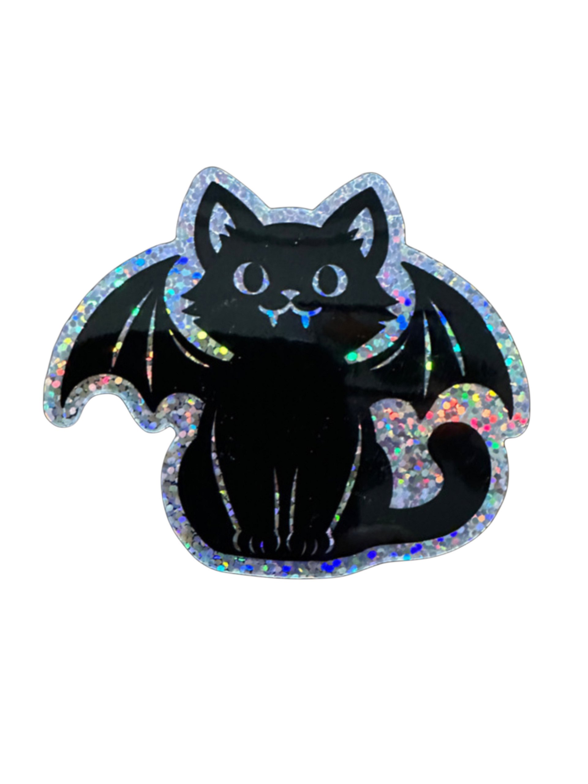 Glittery battycat sticker product image (1)