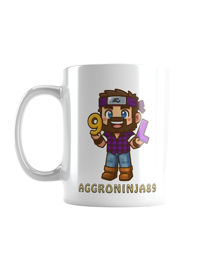 9LS4 AggroNinja89 White Glossy Mug product image (3)