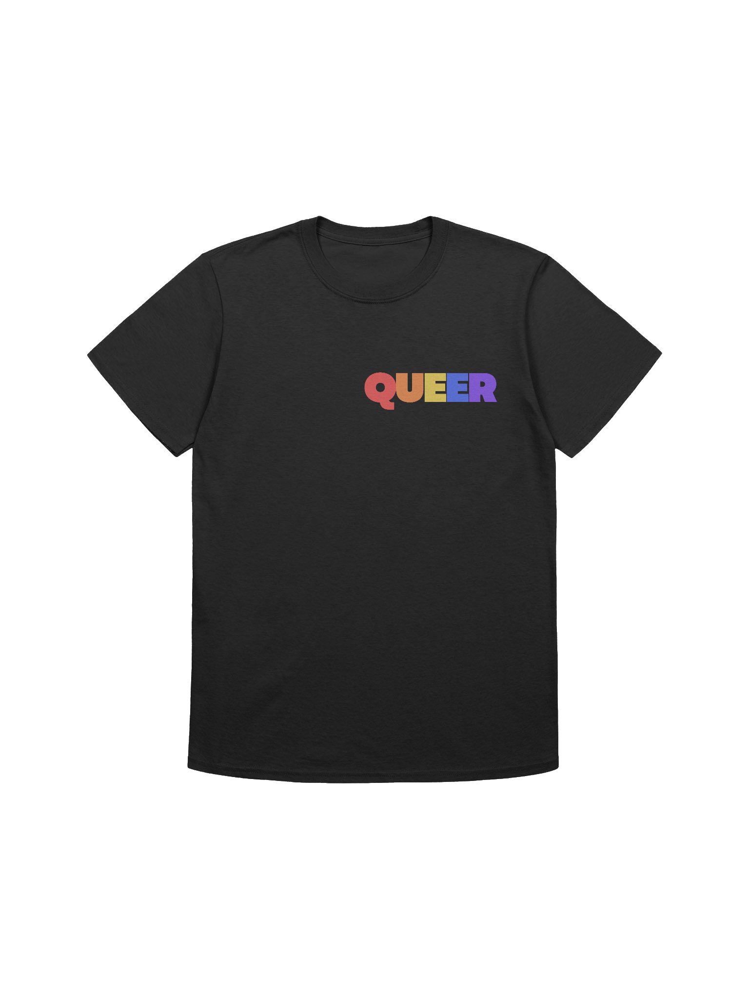 Queer text t-shirt product image (1)