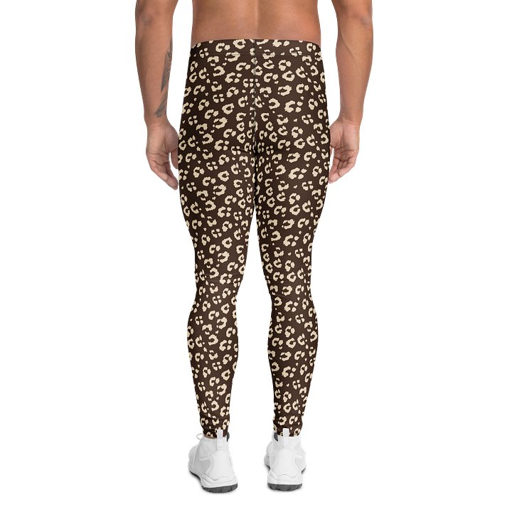 Trendy Leopard Print Athletic Men's Leggings product image (2)