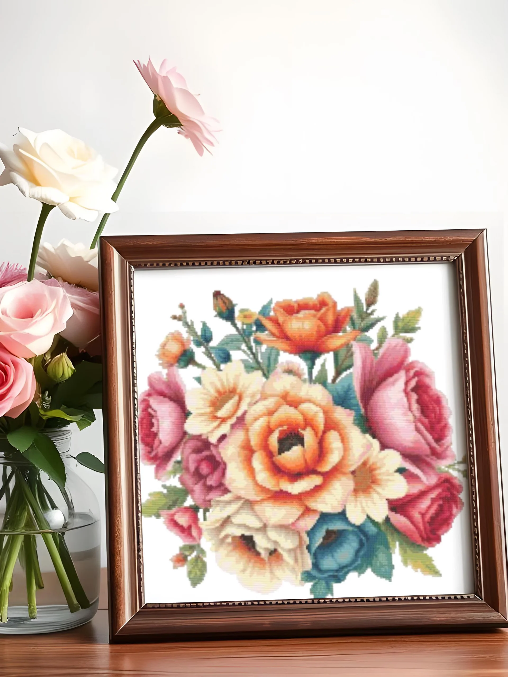 Soft Bouquet Cross Stitch Pattern product image (5)