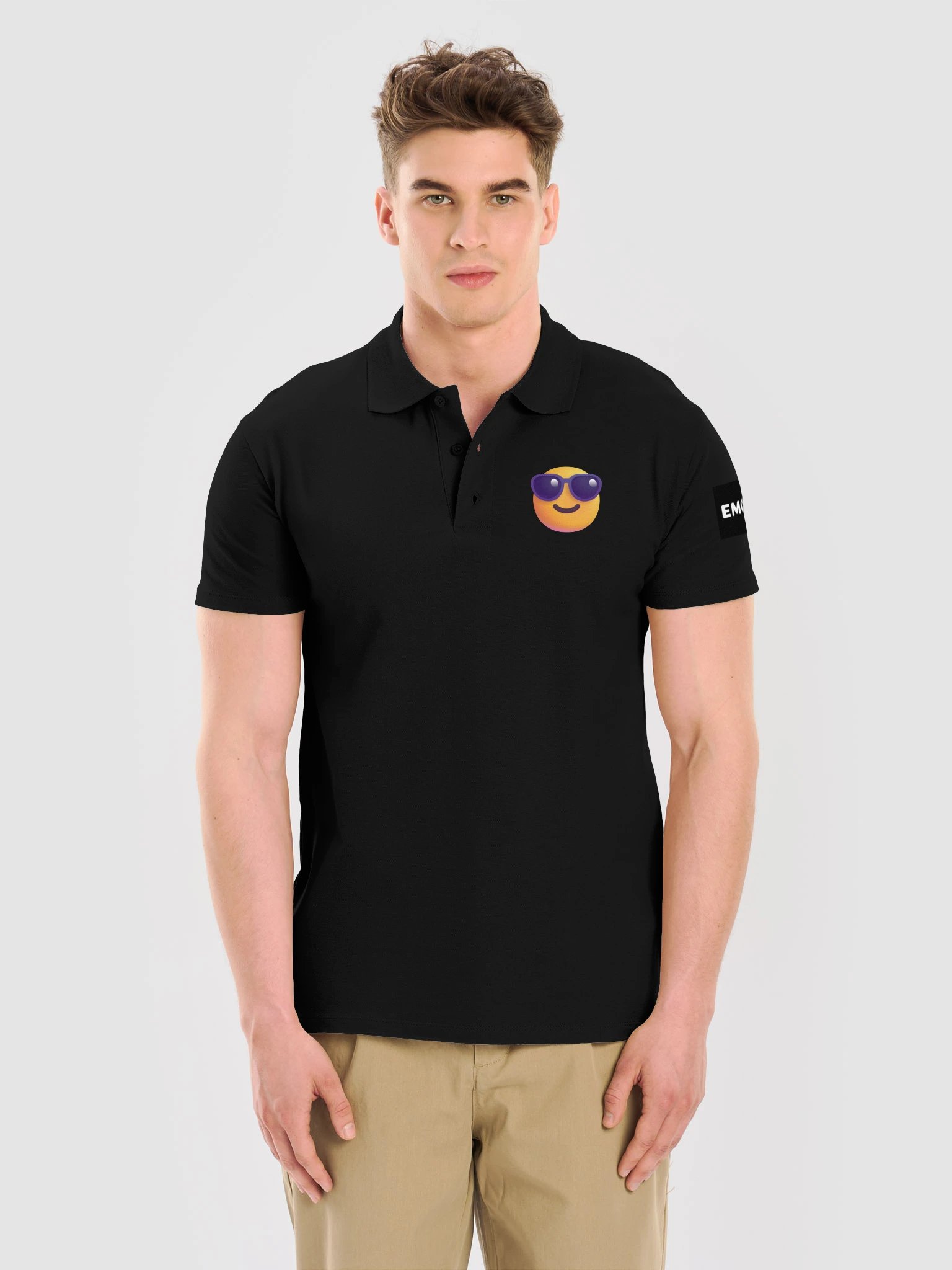 Smiling Face With Sunglasses Polo Shirt product image (21)