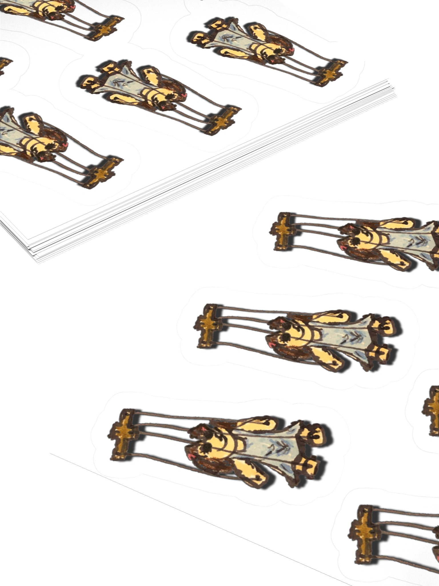 Broken Lights Creepy Doll Kiss Cut Stickers product image (12)