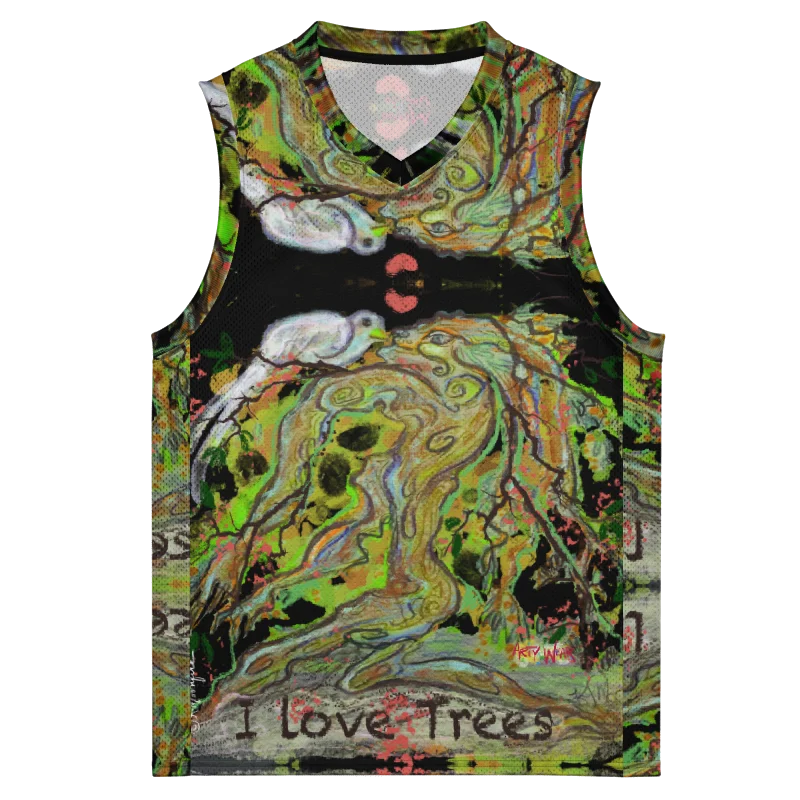 ArtyWear Maximalist Sleeveless Unisex Jersey 'Trees' product image (1)