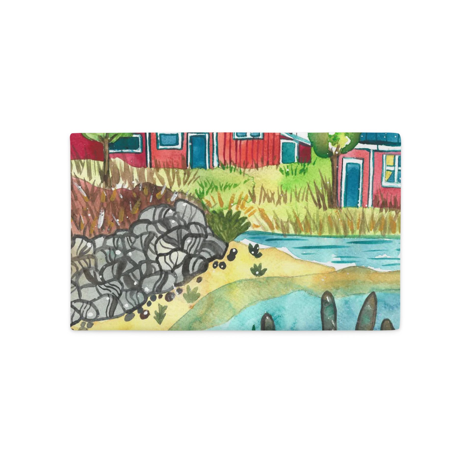 Fishing Village Pillow Case product image (2)