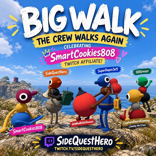 🎉 SIDEKICKS ASSEMBLE! WE'VE GOT SOMETHING TO CELEBRATE! 🎉

@smartcookies.808 has officially earned Twitch Affiliate, and toni...