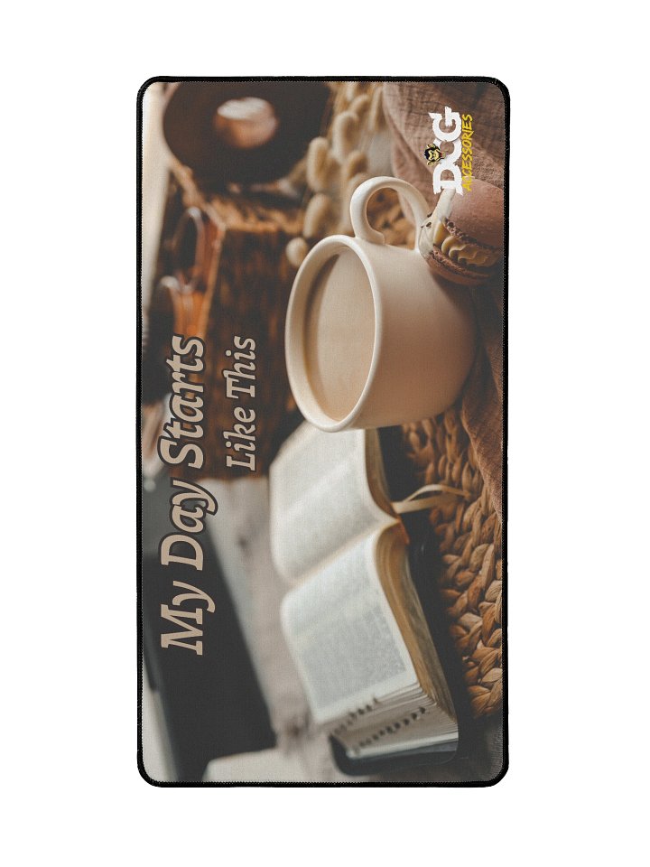 Starting my day Desk Mat product image (2)