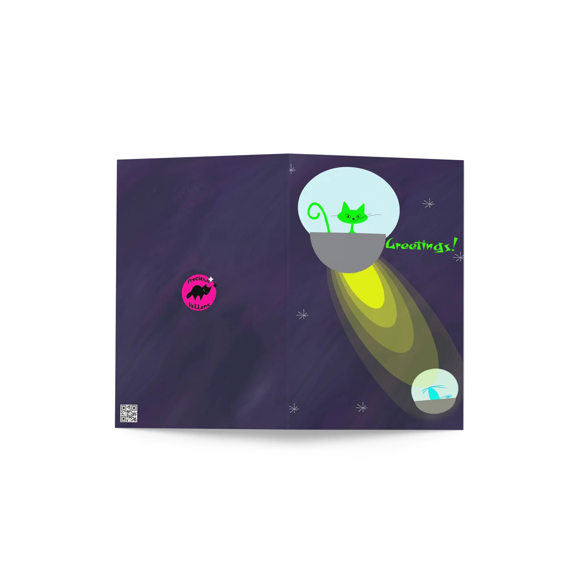 Alien Cat and Mouse Card product image (2)