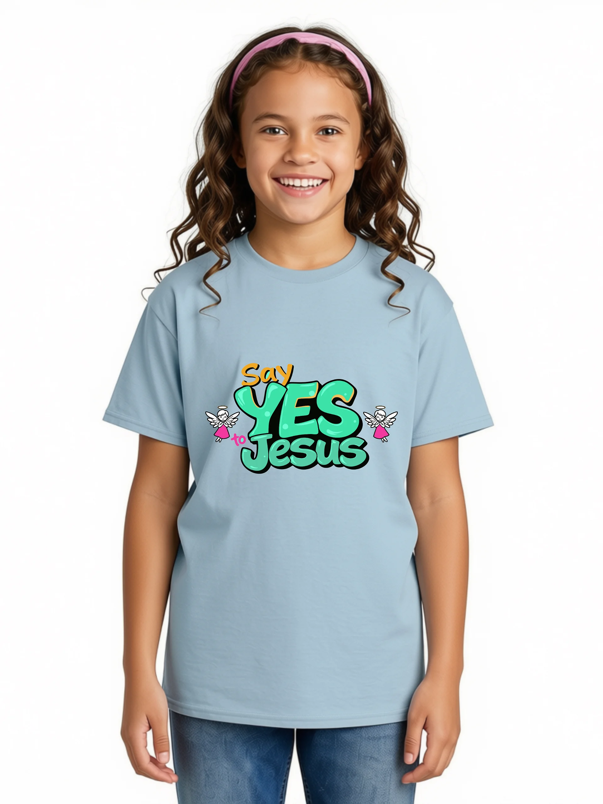 Say Yes to Jesus Girls T-Shirt product image (1)