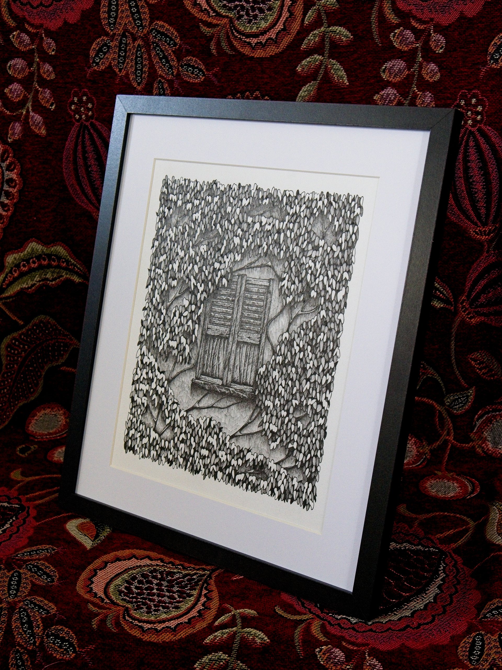 Window In The Woods - Framed Original Ink Artwork product image (4)