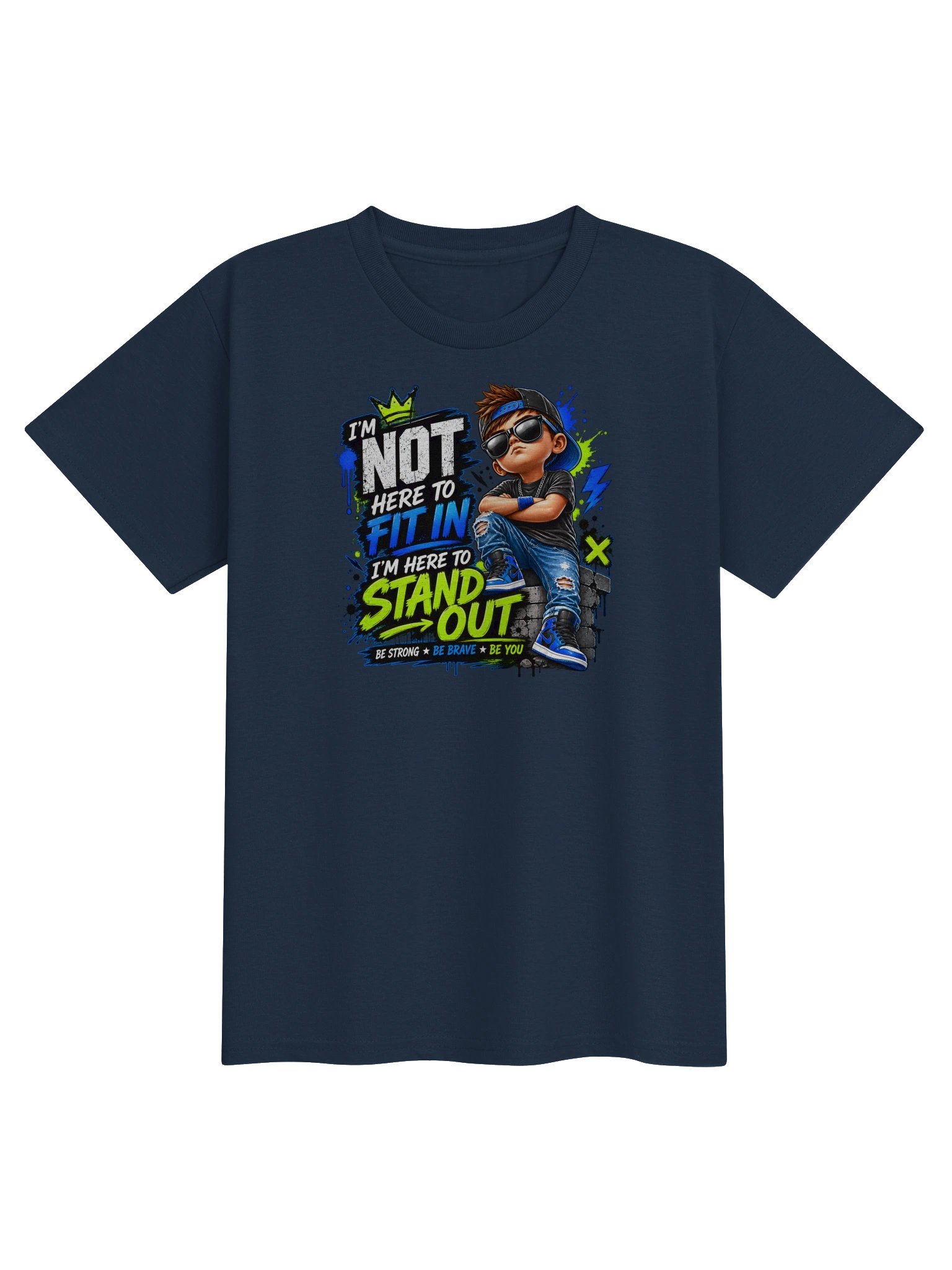Not Here to Fit In Kids Tee product image (2)