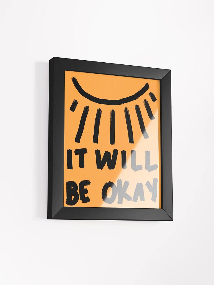 Be Okay Framed Art Print product image (2)