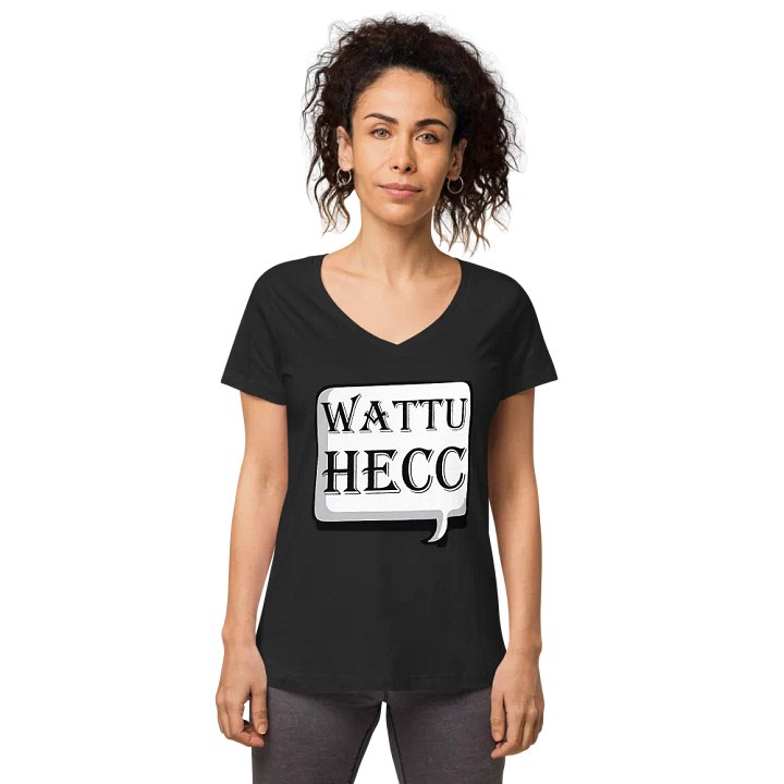 wattuhecc B&C Women's Fitted V-neck T-Shirt product image (1)
