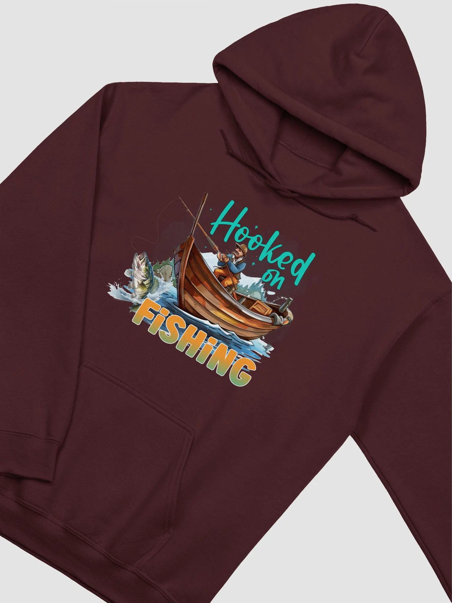 Hooked on Fishing Classic Hoodie product image (1)