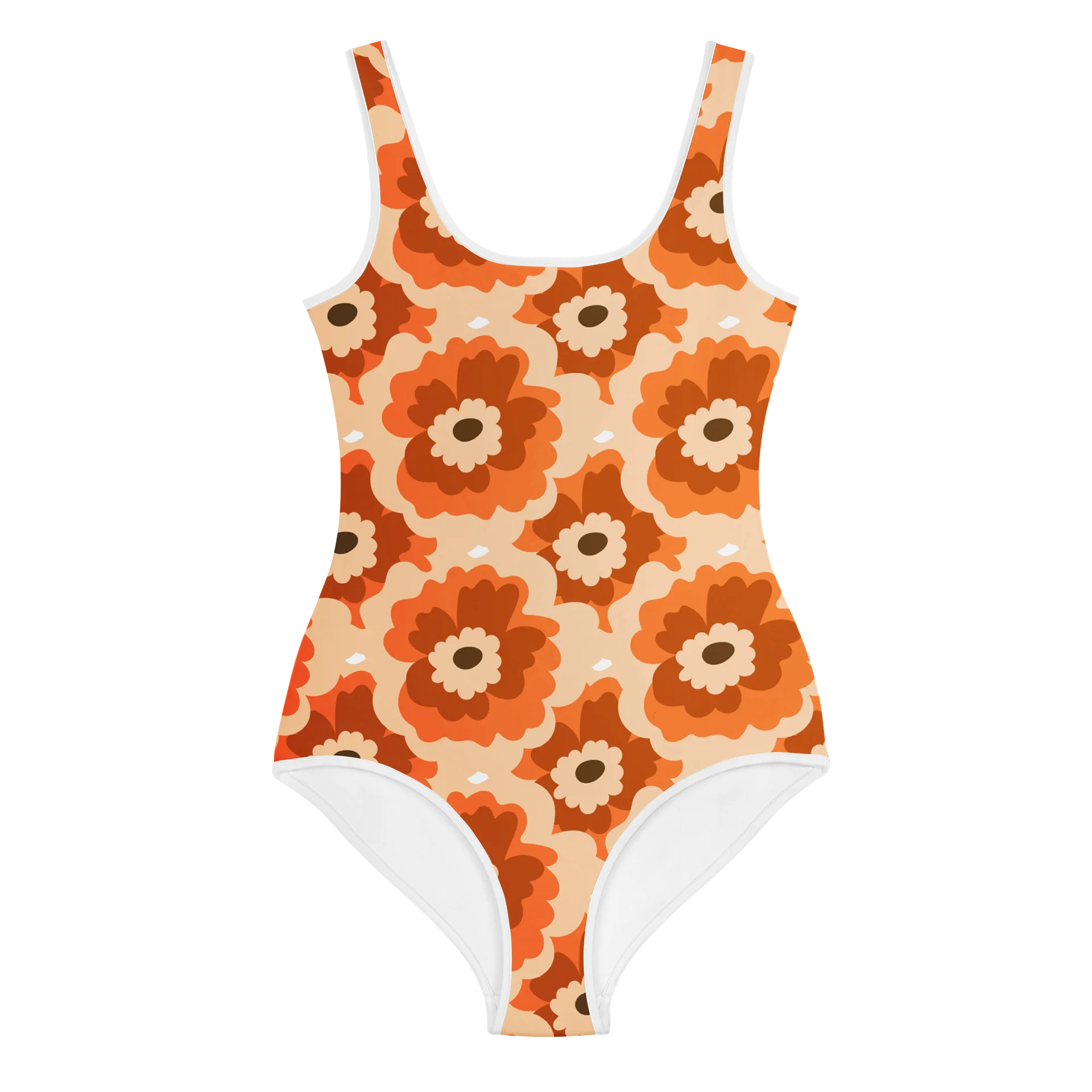 Peach Bloom Floral Youth Swimsuit product image (2)