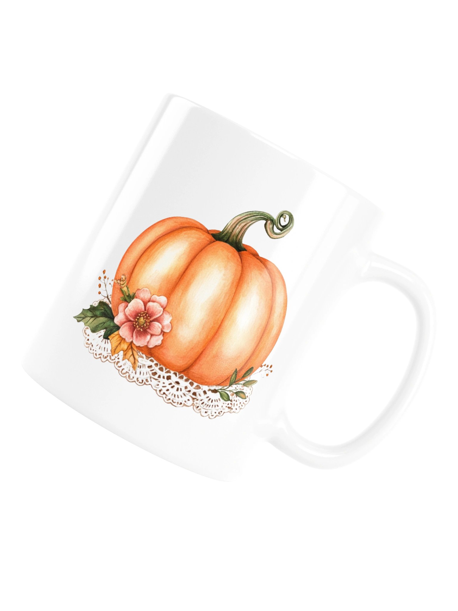 Pumpkin on Lace Mug — The Quiet Parlor Collection product image (2)