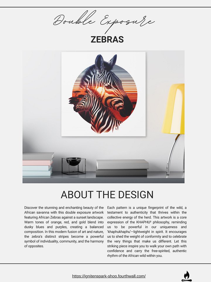 Double Exposure - Zebras product image (1)