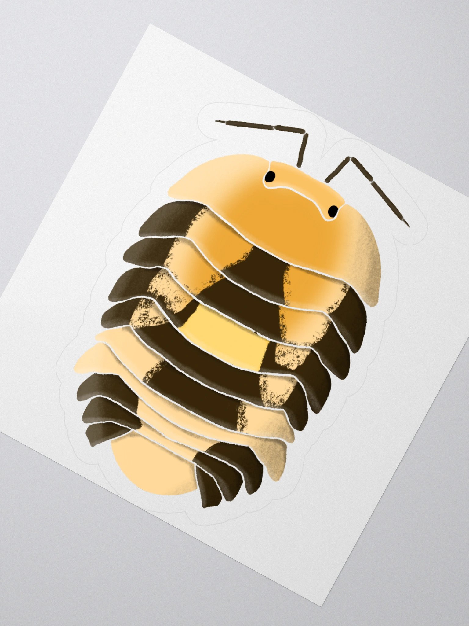 Amber Firefly Isopod Sticker product image (8)