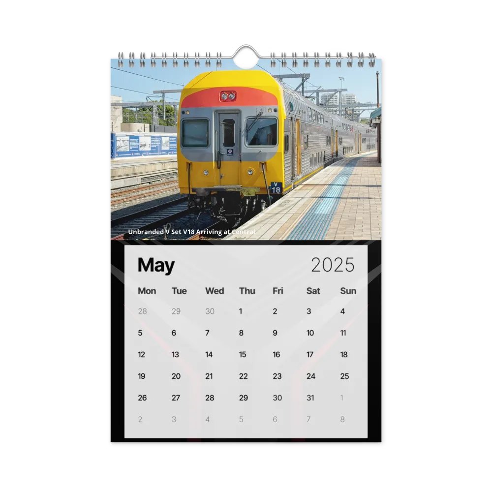 Sydney Trains Vlogs 2025 Calendar product image (10)