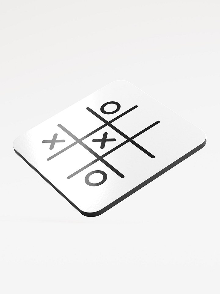 Tic Tac Toe Coaster – Gloss Finish product image (2)