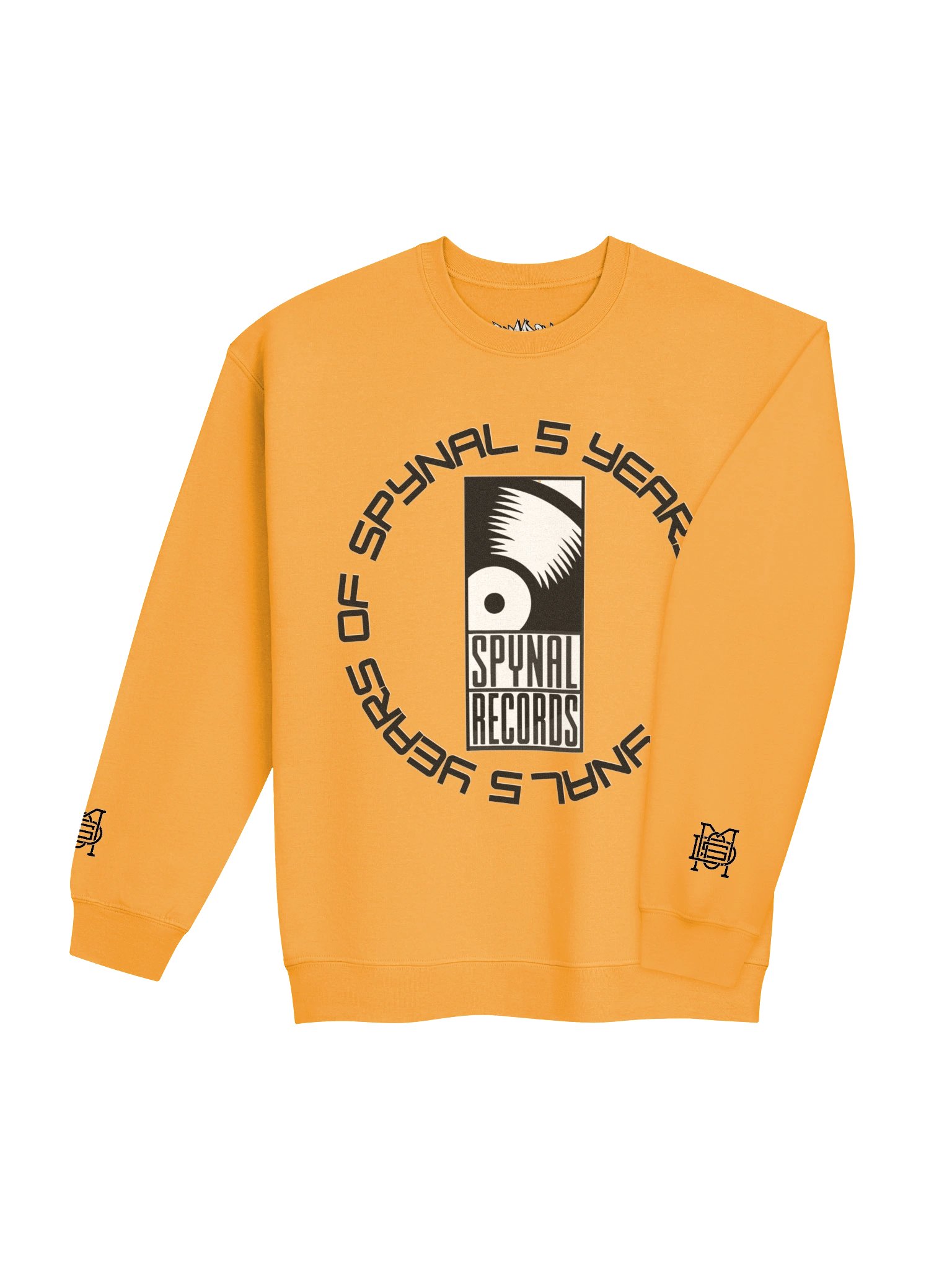 5 YRS OF SPYNAL X CUSSDEM YL/WHT BIG LOGO CREWNECK product image (4)